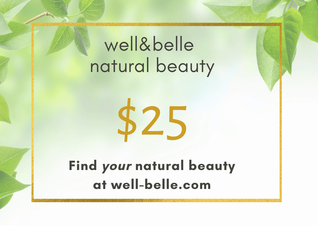well&belle natural beauty Gift Card Gift Card
