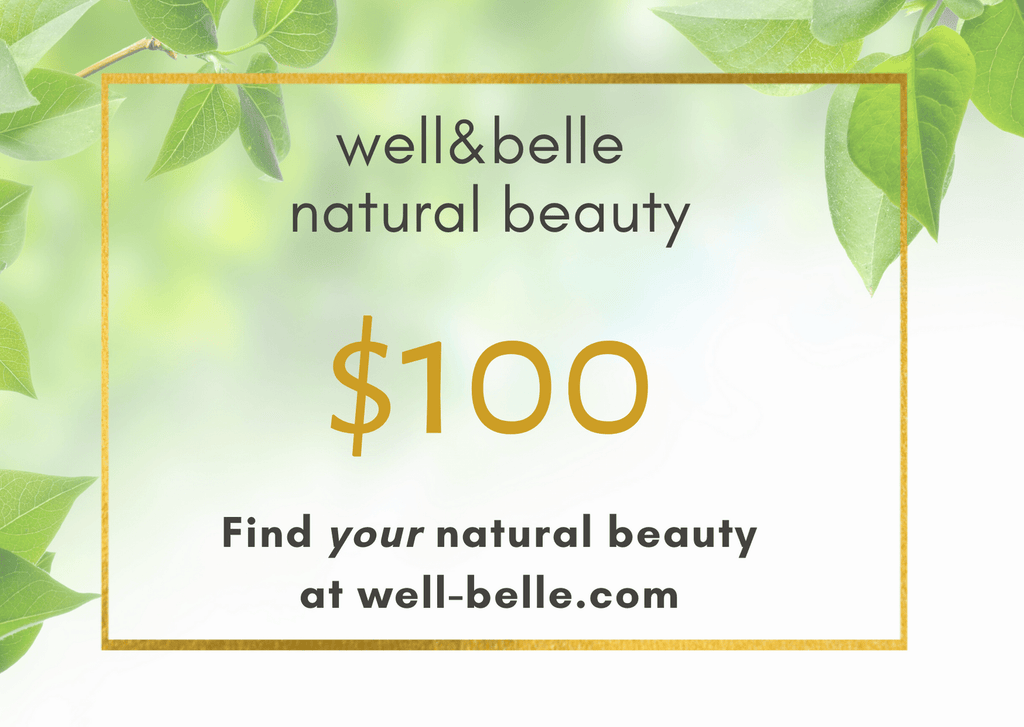 well&belle natural beauty Gift Card Gift Card