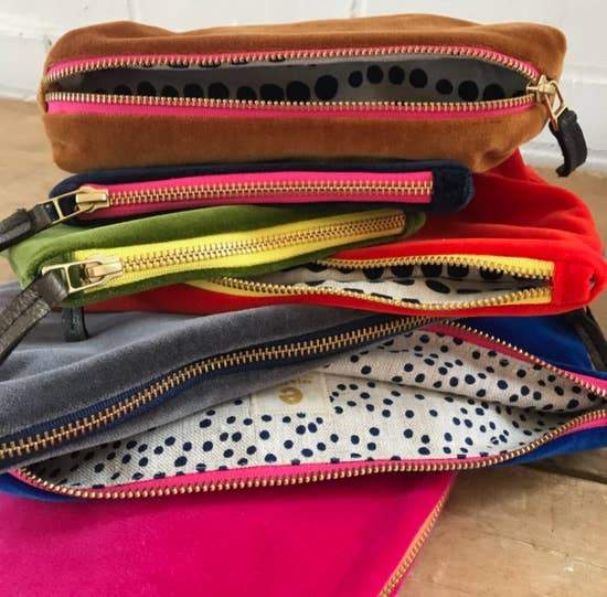 Erin Flett Makeup bag Handmade eco-friendly makeup bag